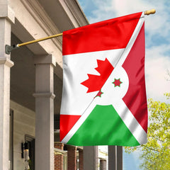 Canada Flag With Burundi Flag