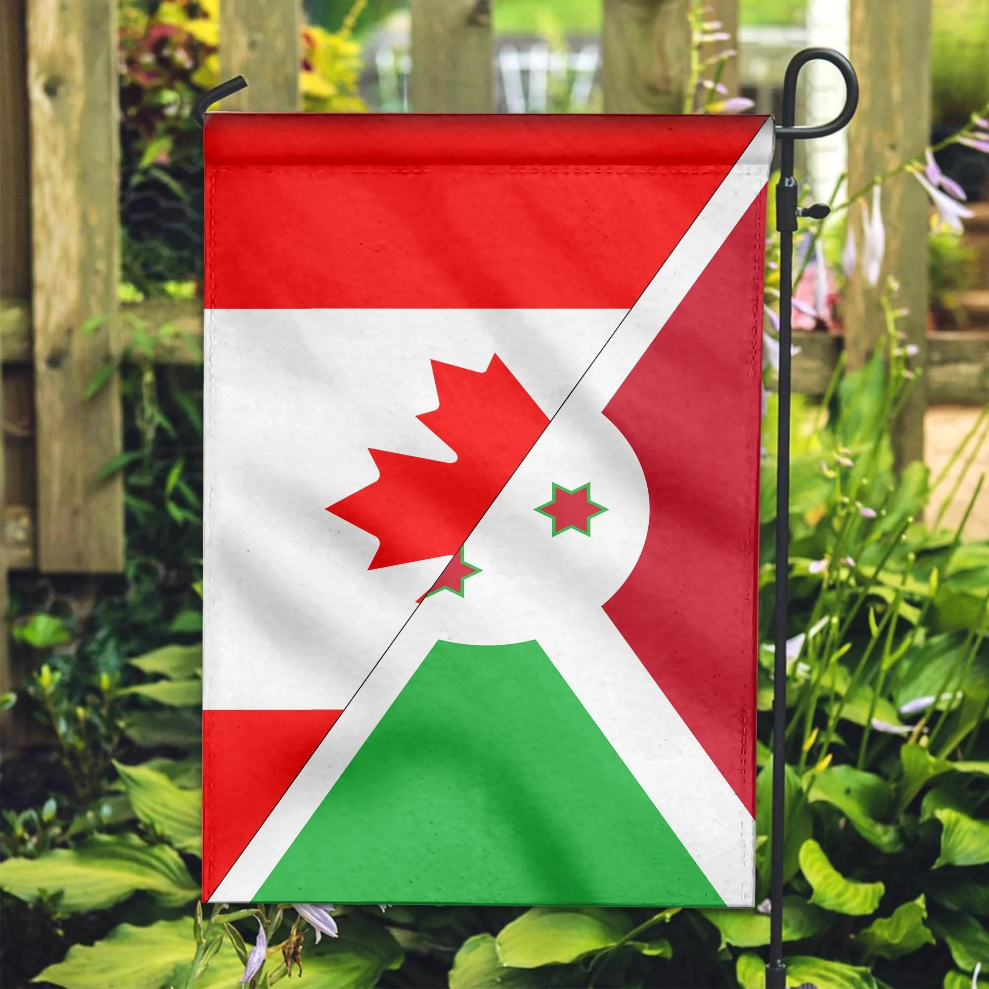 Canada Flag With Burundi Flag