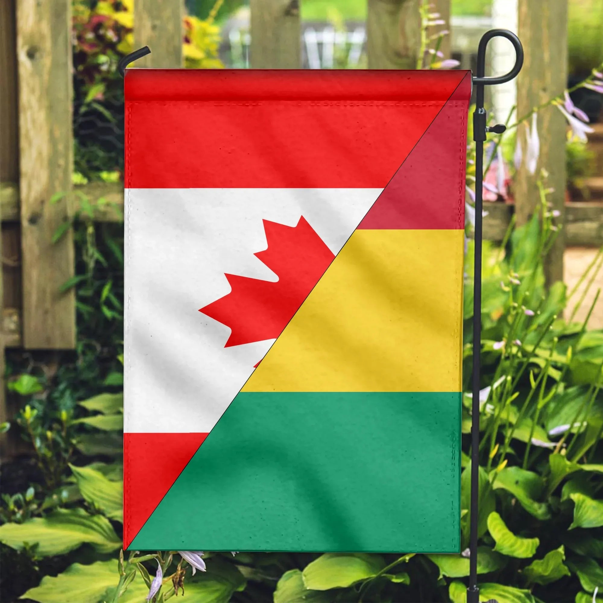 Canada Flag With Guinea Flag