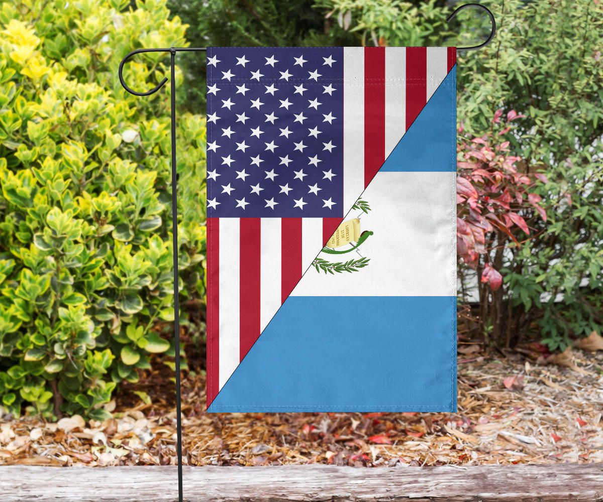 Us Flag With Guatemala Flag