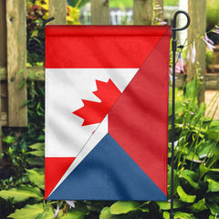 Canada Flag With Czech Republic Flag