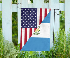 Us Flag With Guatemala Flag