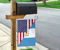 Us Flag With Guatemala Flag