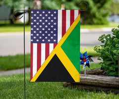 Us Flag With Jamaica Flag