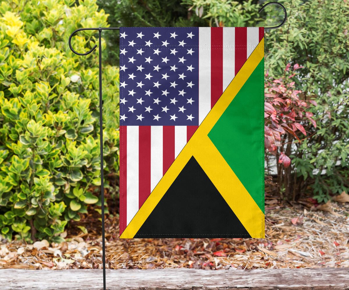 Us Flag With Jamaica Flag