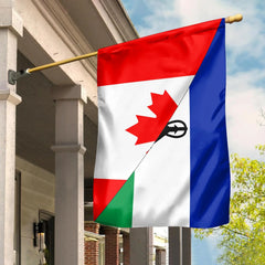 Canada Flag With Lesotho Flag