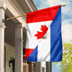 Canada Flag With El Salvador Flag