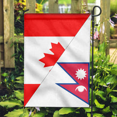 Canada Flag With Nepal Flag