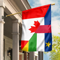 Canada Flag With Central African Repulic Flag