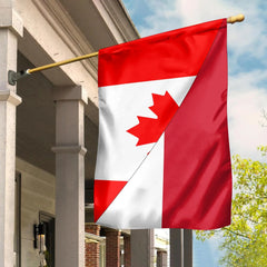 Canada Flag With Monaco Flag