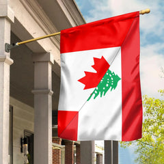 Canada Flag With Lebanon Flag