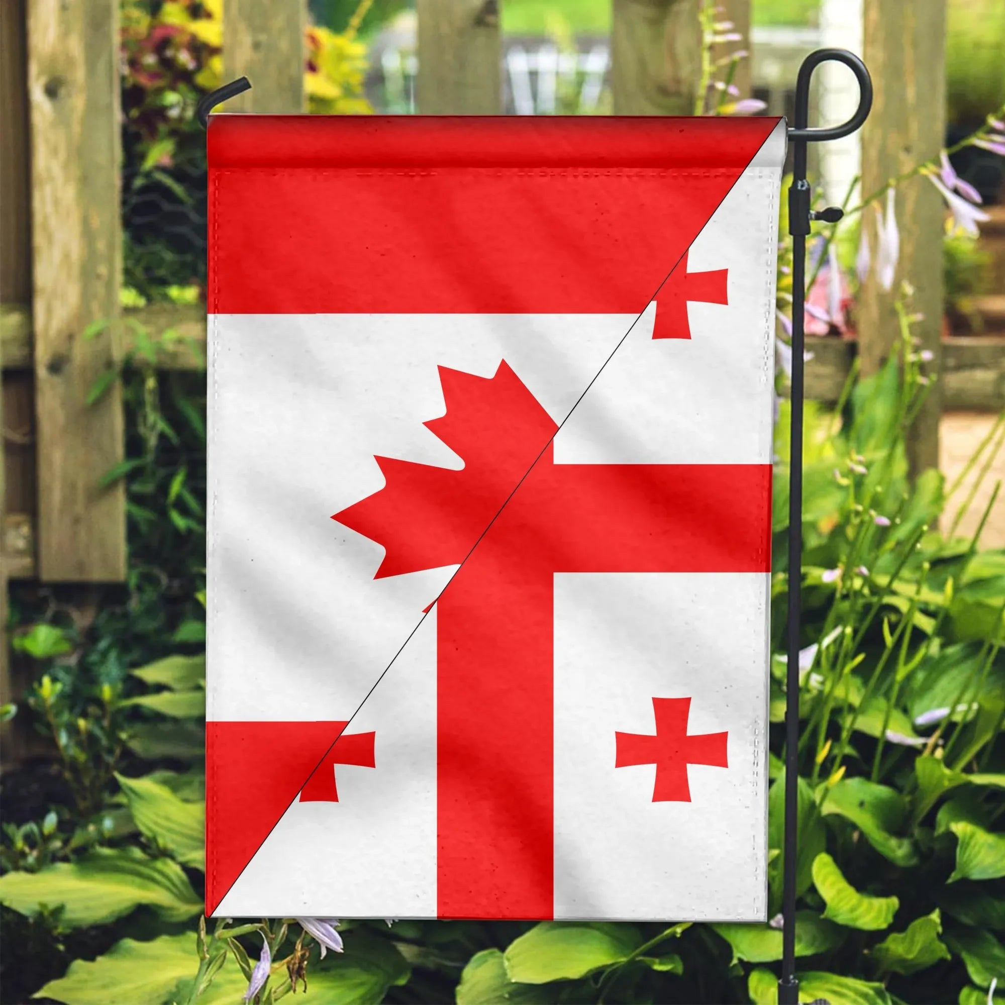 Canada Flag With Georgia Flag