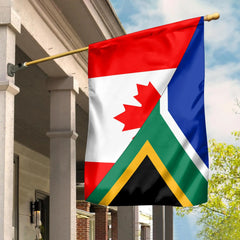 Canada Flag With South Africa Flag