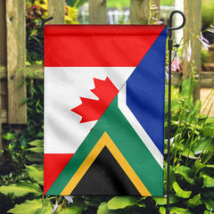 Canada Flag With South Africa Flag