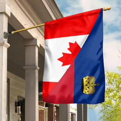 Canada Flag With Liechtenstein Flag