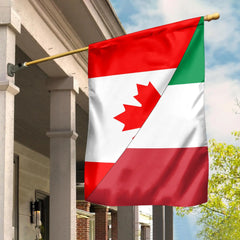 Canada Flag With Italy Flag