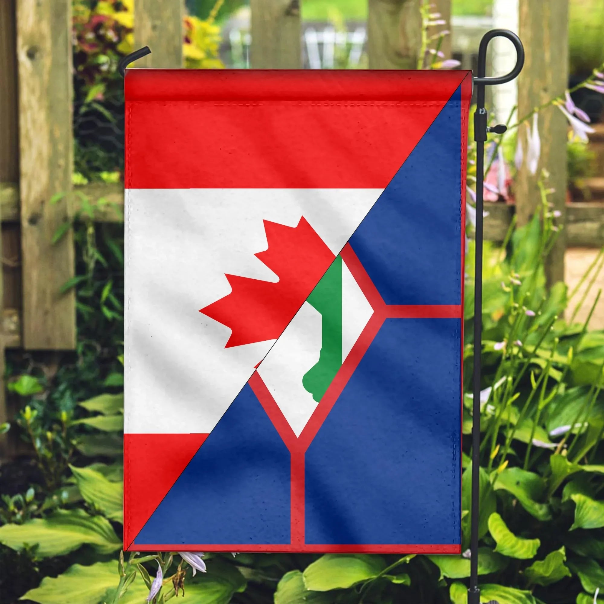 Canada Flag With Sint Eustatius Flag