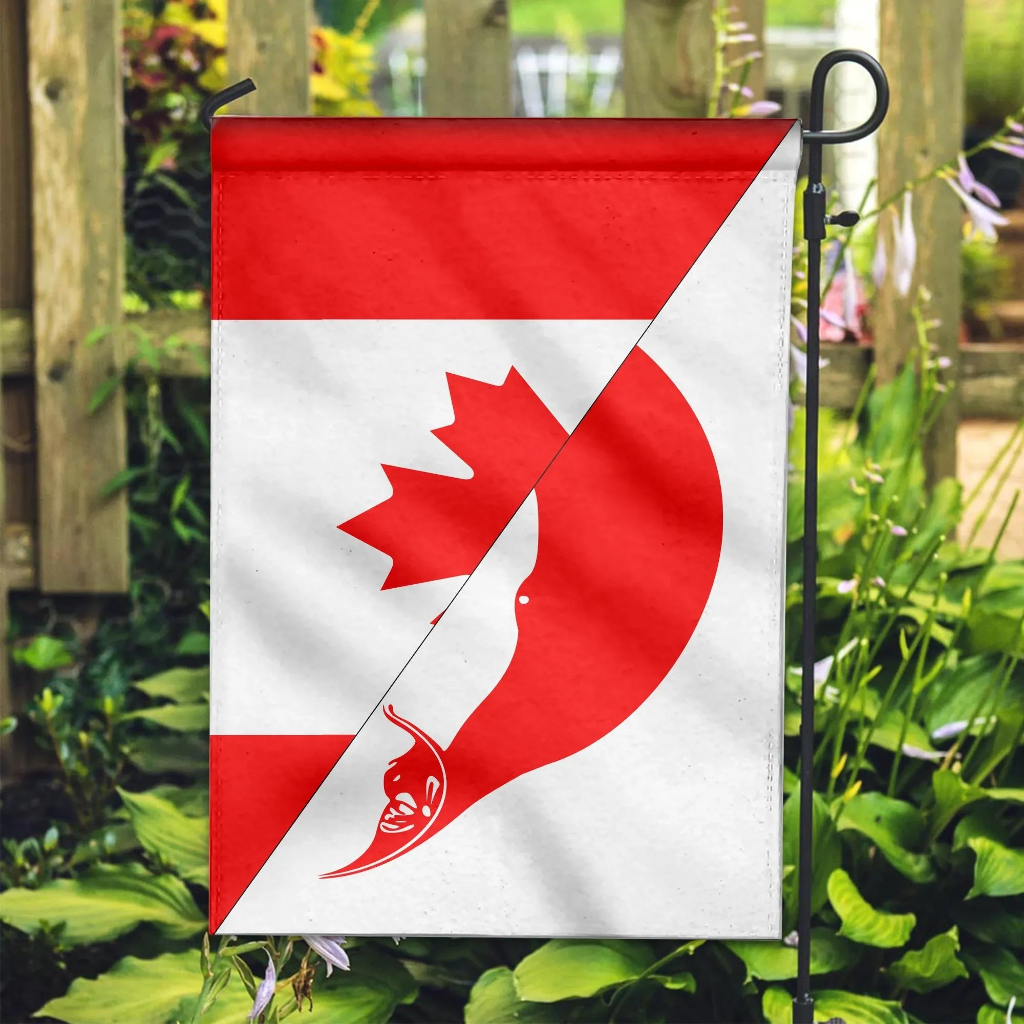 Canada Flag With Easter Island Flag