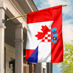 Canada Flag With Croatia Flag