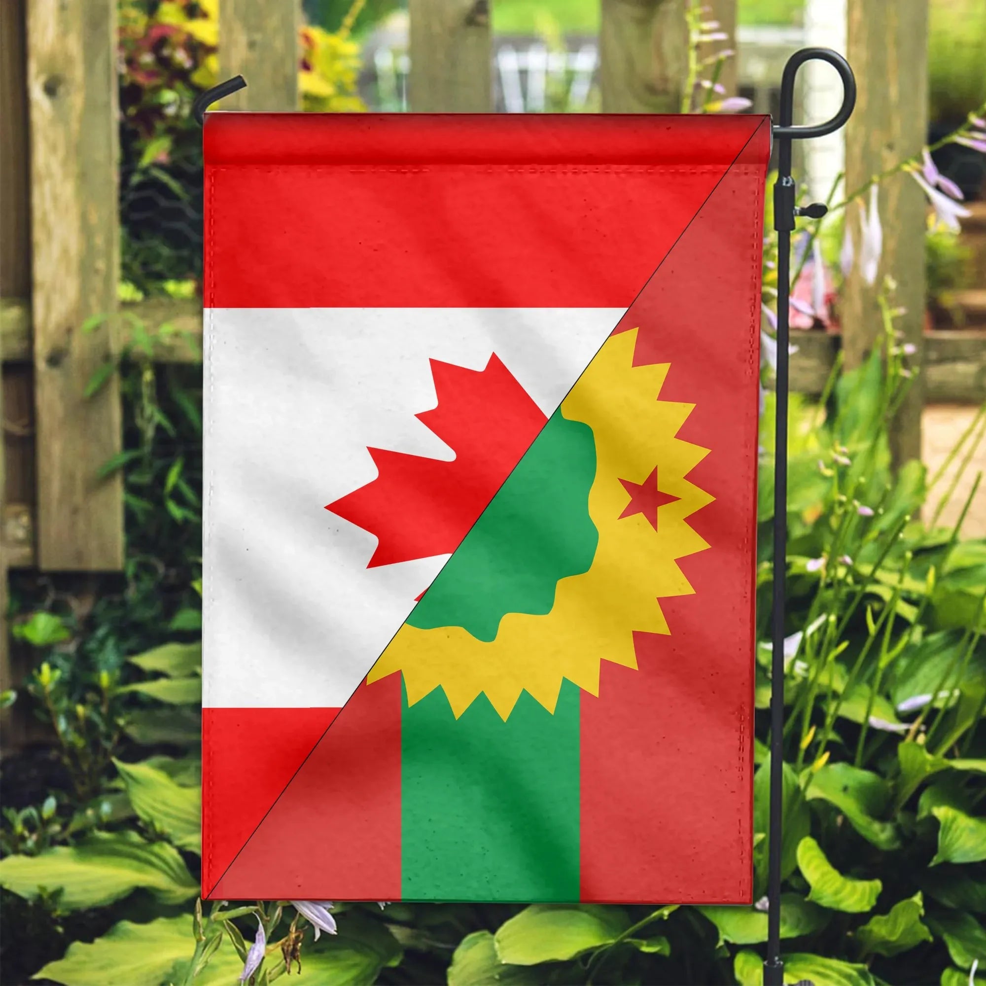 Canada Flag With Omoro Flag