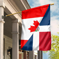 Canada Flag With Dominican Republic Flag