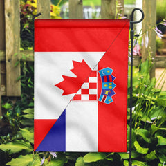 Canada Flag With Croatia Flag