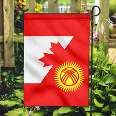 Canada Flag With Kyrgyzstan Flag