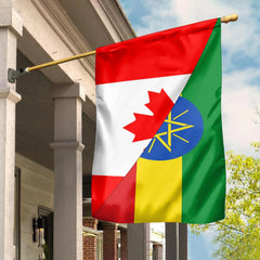 Canada Flag With Ethiopia Flag