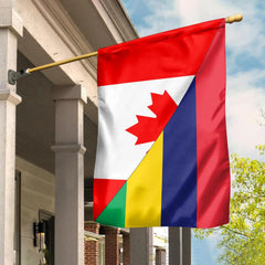 Canada Flag With Mauritius Flag