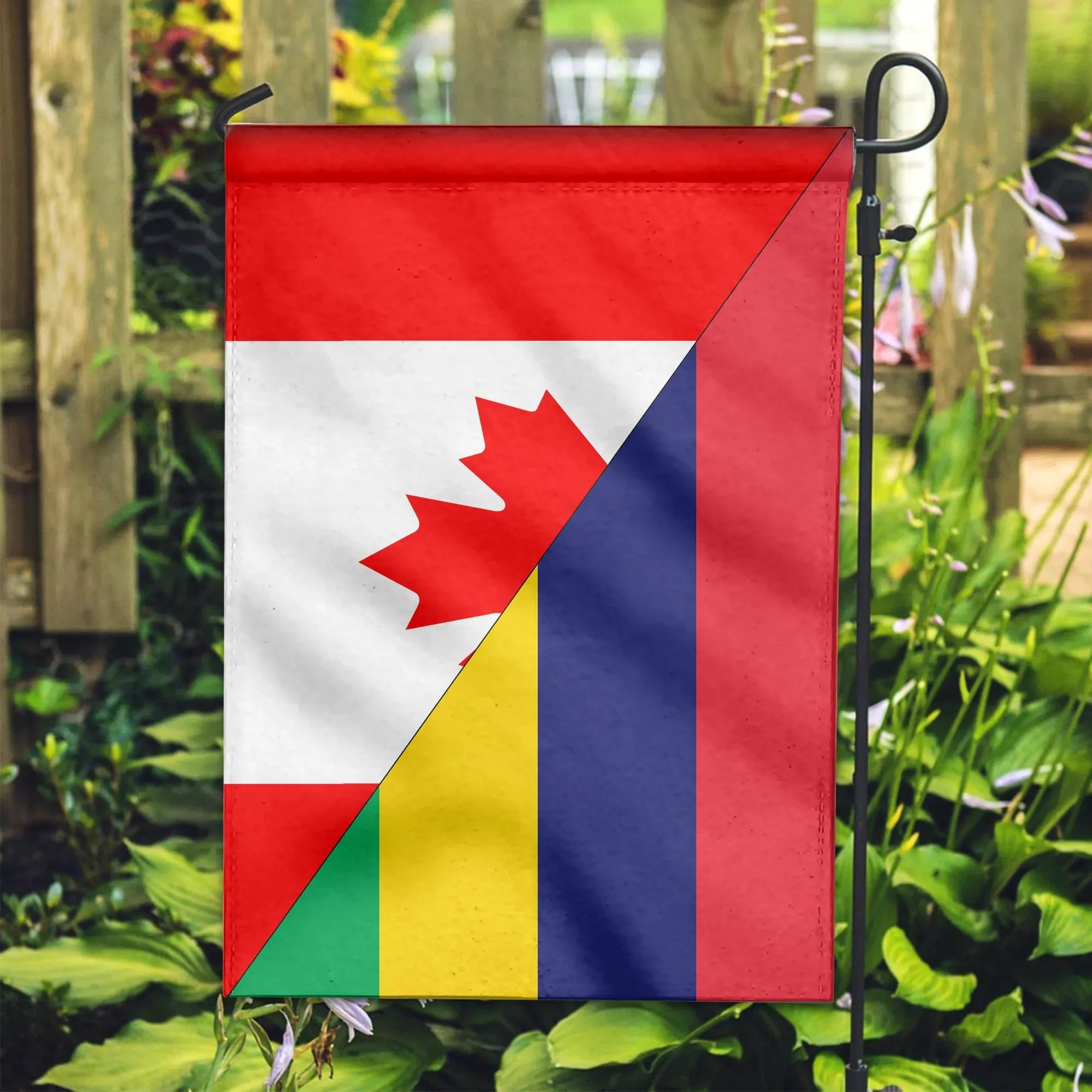 Canada Flag With Mauritius Flag