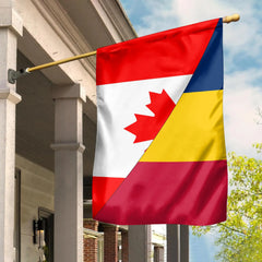 Canada Flag With Chad Flag