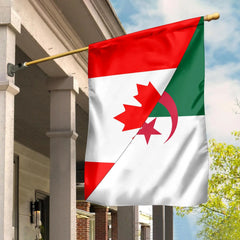 Canada Flag With Algeria Flag