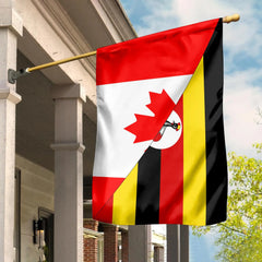 Canada Flag With Uganda Flag