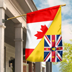 Canada Flag With Niue Flag