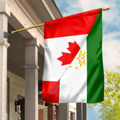 Canada Flag With Tajikistan Flag