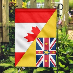 Canada Flag With Niue Flag