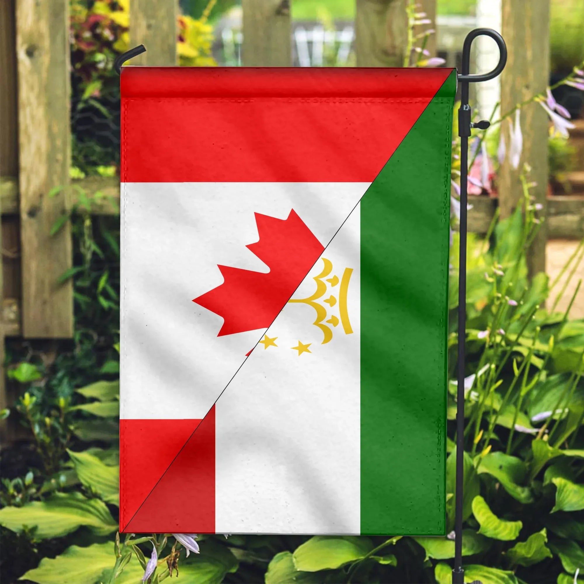 Canada Flag With Tajikistan Flag