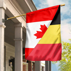 Canada Flag With Belgium Flag