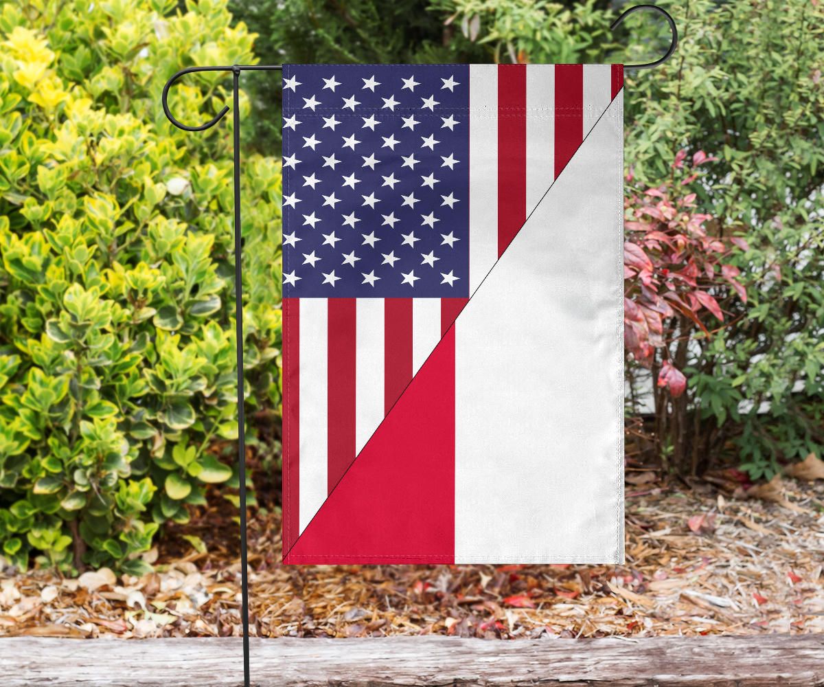 Us Flag With Poland Flag