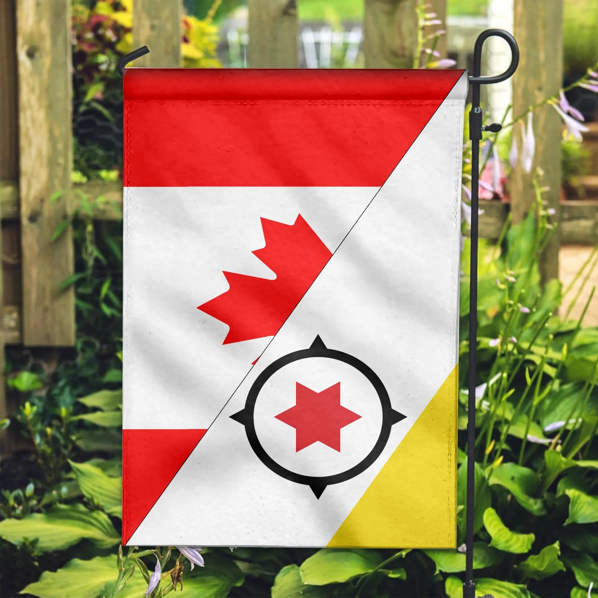 Canada Flag With Bonaire Flag