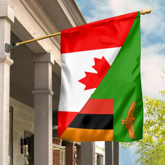 Canada Flag With Zambia Flag