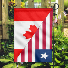 Canada Flag With Liberia Flag