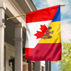 Canada Flag With Moldova Flag