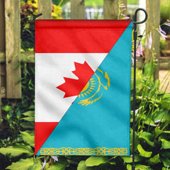 Canada Flag With Kazakhstan Flag