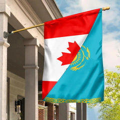 Canada Flag With Kazakhstan Flag