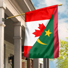 Canada Flag With Mauritania Flag