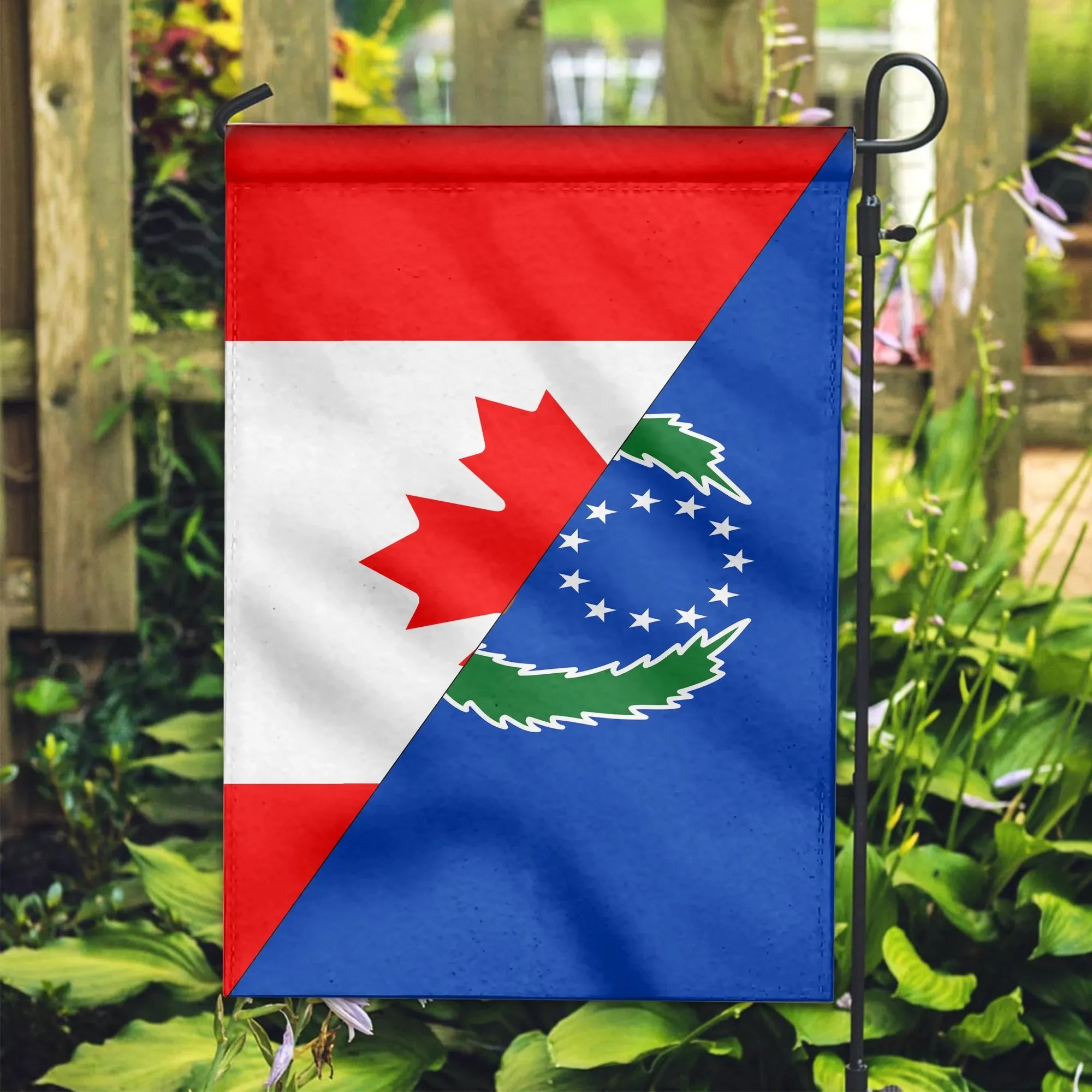 Canada Flag With Pohnpei Flag