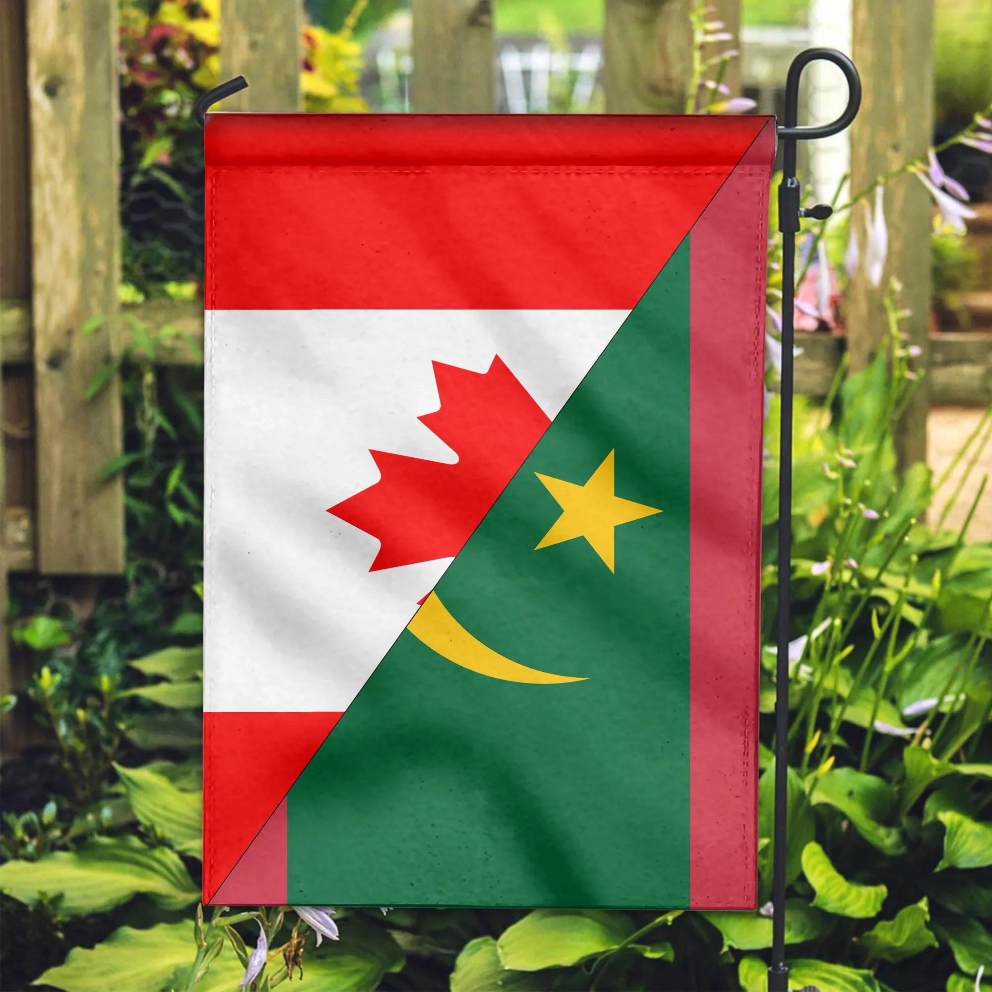 Canada Flag With Mauritania Flag