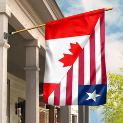 Canada Flag With Liberia Flag