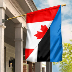 Canada Flag With Estonia Flag